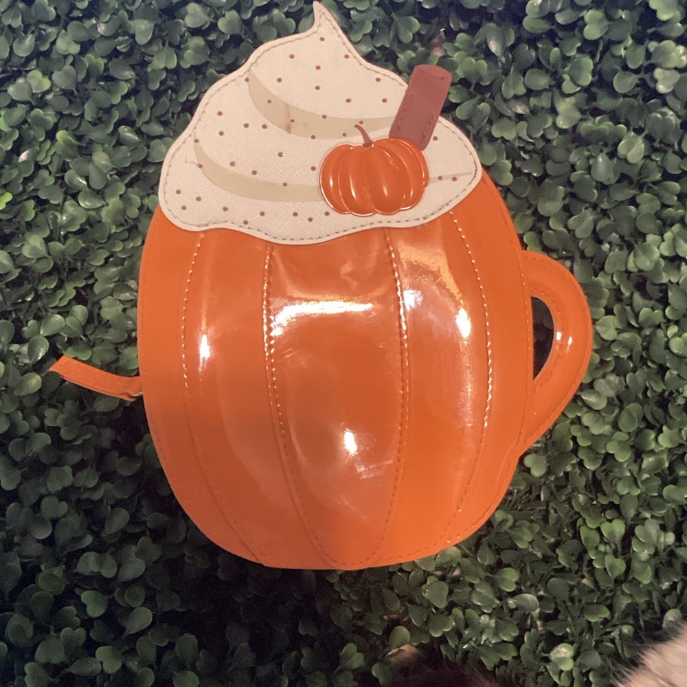 Bath & Body Works Orange Pumpkin Mini Bag with Cream Top